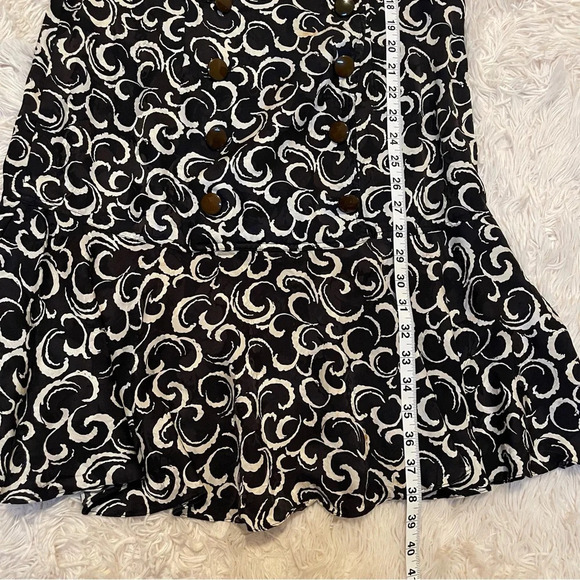 Vintage Maggie London Jeannene Booher Silk Dress Black Double Breast padded 12 - Picture 11 of 11